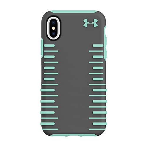Under Armour Phone Case | for Apple iPhone X and 2018 iPhone Xs | Under Armour UA Protect Grip 2.0 Case with Rugged Design and Drop Protection - Graphite/Crystal