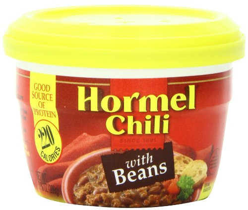 Hormel Micro Cup Chili with Beans, 7.38 Ounce 12 pack