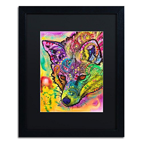 Fox by Dean Russo, Black Matte, Black Frame 16x20-Inch