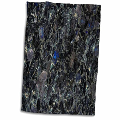 3D Rose Volga Blue Granite Print Hand/Sports Towel 15 x 22 3D Rose Volga Blue Granite Print Hand/Sports Towel 15 x 22