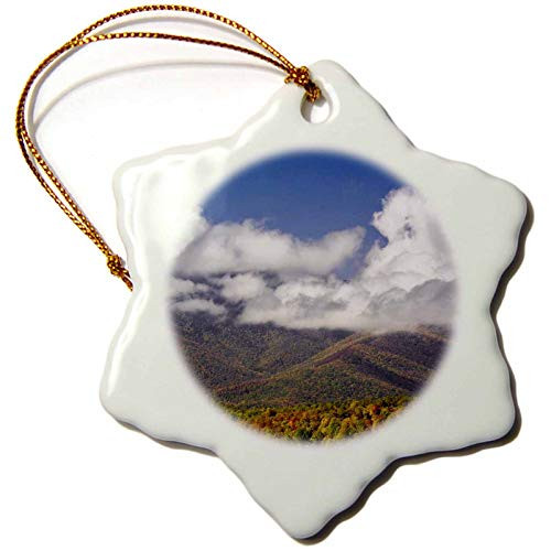 3dRose Blue Ridge Parkway, Autumn, Appalachian Mountains, Nc Us34 Aje0097 Adam Jones Snowflake Ornament 3"