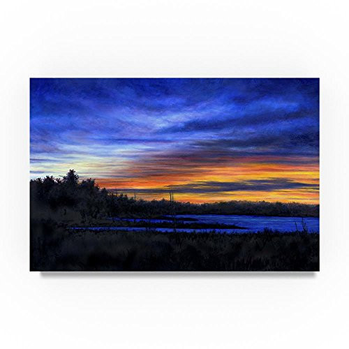 Blue Ribbon by John Morrow, 16x24-Inch Canvas Wall Art