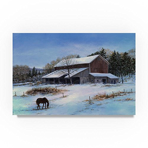 In a Winter Blue by John Morrow, 16x24-Inch Canvas Wall Art