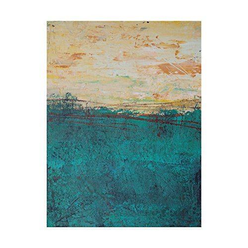 Lithosphere Blue Beige by Hilary Winfield, 18x24-Inch