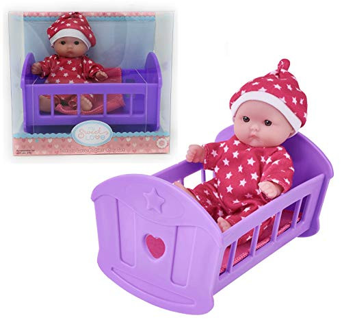 My Sweet Love Lots to Love - 5" Mini Baby Doll in Cradle Playset