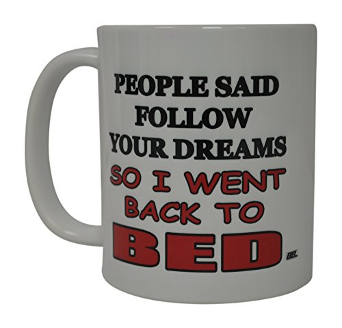 Best Funny Coffee Mug Back to Bed Sarcastic Novelty Cup Joke Great Gag Gift Idea For Men Women Office Work Adult Humor Employee Boss Coworkers