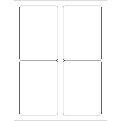 Tape Logic Laser Labels, Rectangle, 3 1/2" x 5", White, 400/Case