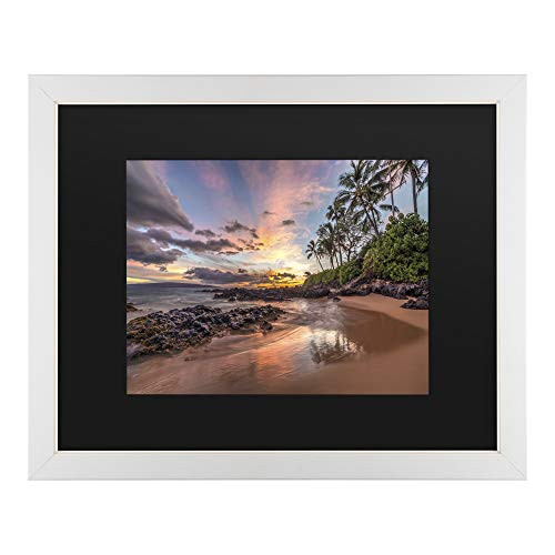 Trademark Fine Art Hawaiian Sunset Wonder by Pierre Leclerc, Black Matte, Distressed White Frame 11x14 Trademark Fine Art Hawaiian Sunset Wonder by Pierre Leclerc, Black Matte, Distressed White Frame 11x14