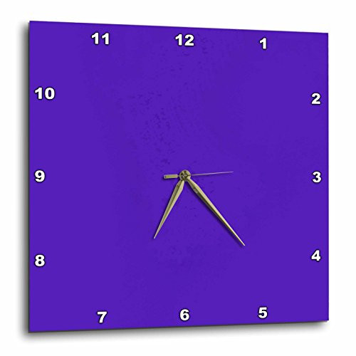 3dRose Purple Wall Clock, 10 by 10-Inch