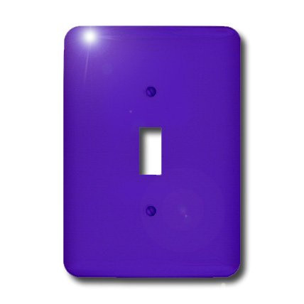 3dRose lsp_4125_1""Purple" Single Toggle Switch