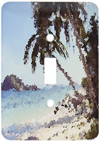 3dRose lsp_4853_1 Palm Trees Single Toggle Switch