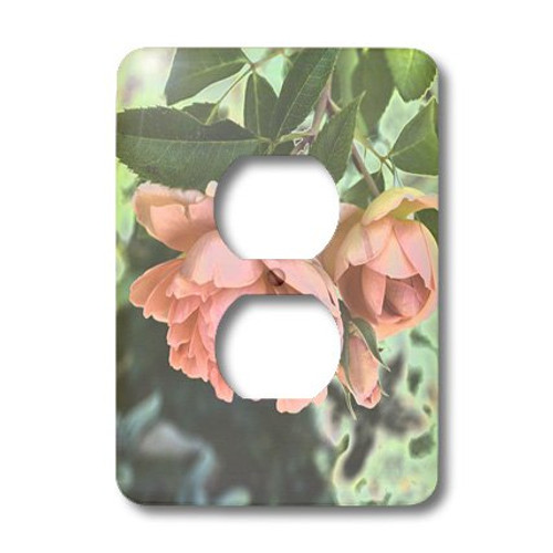 3dRose lsp_32598_6 Expressive Peach Roses Flowers Designs Inspired by Nature Outlet Cover Multi-Color
