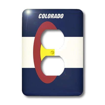 3dRose lsp_45060_6 State Flag Of Colorado 2 Plug Outlet Cover