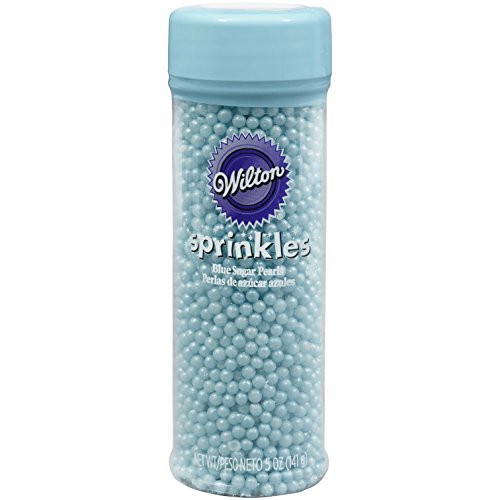 Wilton Blue Sugar Pearls, 5 Ounce Wilton Blue Sugar Pearls, 5 Ounce