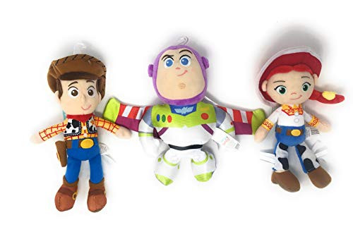Disney Pixar Toy Story Jessie Plush, 8" Bundled with Buzz Lightyear and Woody Plush, 8" Disney Pixar Toy Story Jessie Plush, 8" Bundled with Buzz Lightyear and Woody Plush, 8"