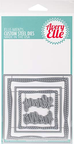 Avery Elle Wonky Squares Elle-Ments Dies
