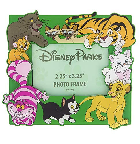 Disney Parks Cat Cats Magnetic Photo Frame with Stand Figaro Cheshire Marie
