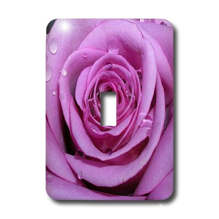 3dRose lsp_1264_1 Purple Rose Single Toggle Switch