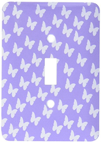 3dRose lsp_52741_1 Purple and Lilac Butterflies Toggle switch