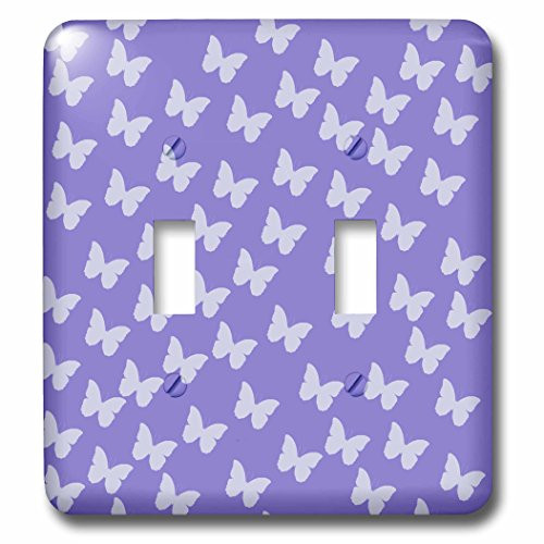 3dRose lsp_52741_2"Purple And Lilac Butterflies" Toggle Switch