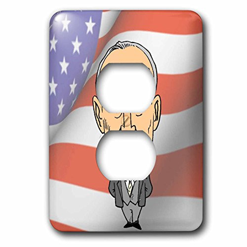 3dRose LLC lsp_61142_6 President Dwight Eisenhower with American Flag 2 Plug Outlet Cover 3dRose LLC lsp_61142_6 President Dwight Eisenhower with American Flag 2 Plug Outlet Cover