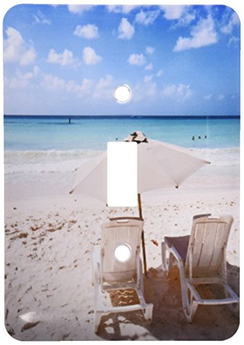3dRose lsp_69980_1""Carib Beach Barbados, Caribbean" Single Toggle Switch