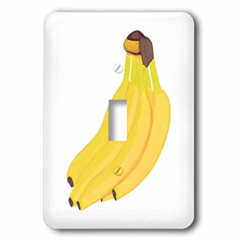 3dRose LLC lsp_77685_1 Painting Of Fruit A Bunch Of Yellow Bananas Single Toggle Switch