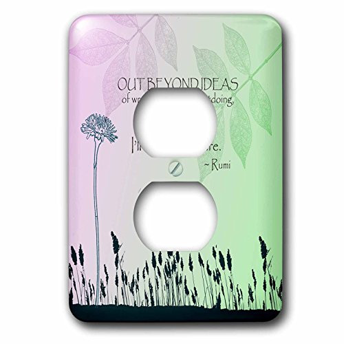 3dRose lsp_79325_6 Out Beyond Ideas Rumi Quotes- Inspirational Art 2 Plug Outlet Cover 3dRose lsp_79325_6 Out Beyond Ideas Rumi Quotes- Inspirational Art 2 Plug Outlet Cover