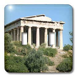 3dRose lsp_81847_2 Temple of Hephaestus, Ancient Architecture, Athens, Greece Eu12 Pri0118 Prisma Double Toggle Switch