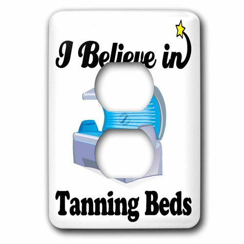 3dRose lsp_105588_6 I I Believe In Tanning Beds 2 Plug Outlet Cover, Multicolor 3dRose lsp_105588_6 I I Believe In Tanning Beds 2 Plug Outlet Cover, Multicolor