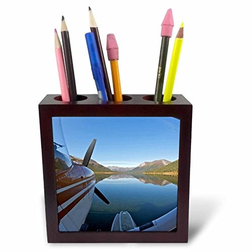 3dRose ph_87405_1 Alaska, Arctic NP, Float Airplane, Lake Ernie - US02 BJA0287 - Jaynes Gallery - Tile Pen Holder, 5-Inch