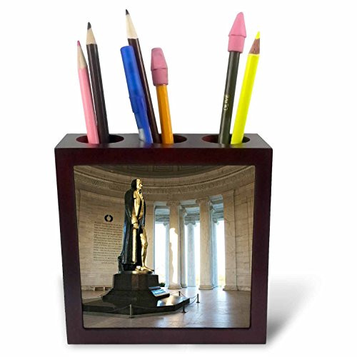 3dRose ph_88981_1 Washington D.C. Thomas Jefferson Memorial - US09 BJA0058 - Jaynes Gallery - Tile Pen Holder, 5-Inch