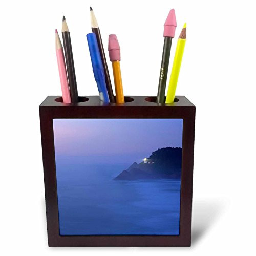 3dRose ph_94018_1 Oregon, Blue Fog, Heceta Head Lighthouse-US38 RER0116-Ric Ergenbright-Tile Pen Holder, 5-Inch