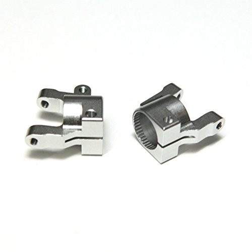 ST Racing Concepts STA31382S CNC Machined Aluminum Front C-Hub (Pair) for Axial SCX10 II, Silver