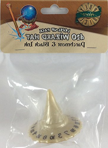 PolyHero Dice: Wizard 1D20 Wizard Hat: Wizard Parchment/Black Ink