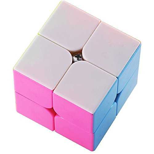 Ahyuan 2x2 Speed Cube Stickerless Smooth Magic Cube Puzzles
