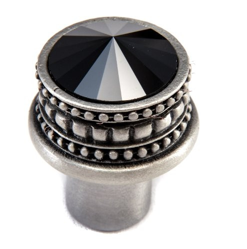 Carpe Diem Hardware 860-11J Caché Knob with Swarovski Crystals, 1-Inch, Satin
