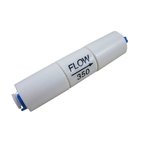 Malida 1/4 inch quick connector fittings Flow Restrictor for RO water purifiers Reverse Osmosis Systems (2, 350CC--50/75GPD)