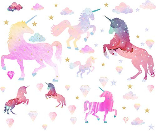 Easma Unicorn Decals Unicorn Wall Decals Girls Wall Decals Bedroom Wall Decor Removable Peel and Stick Wall Stickers 7pcs Galaxy Unicorns Easma Unicorn Decals Unicorn Wall Decals Girls Wall Decals Bedroom Wall Decor Removable Peel and Stick Wall Stickers 7pcs Galaxy Unicorns
