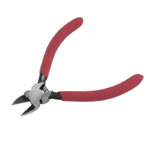 Uxcell Cutter Diagonal Wire Cutting Pliers Nippers, 4.5-Inch, Red