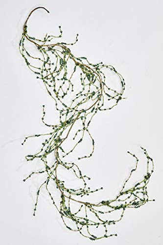 Worth Imports 5' Mini Heart & Bead, Green Garland