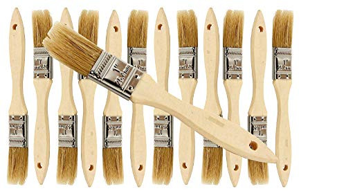Pro Grade - Chip Paint Brushes - 12 Ea 1 Inch Chip Paint Brush Pro Grade - Chip Paint Brushes - 12 Ea 1 Inch Chip Paint Brush