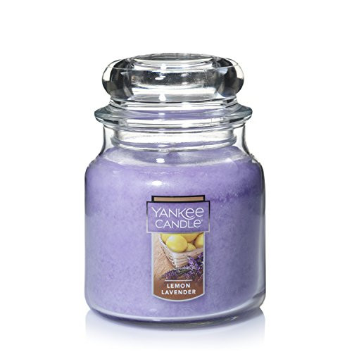 Yankee Candle Medium Jar Candle, Lemon Lavender, Purple