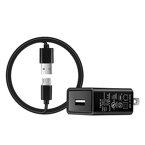 Kindle Fire Fast Charger, [UL Listed] TAPLE AC Adapter 2A Rapid Charger with 5 Ft Micro-USB Cable for Kindle Fire HD, HDX 6" 7" 8.9" 9.7", Fire 7 8 10 Tablet Power Supply Cord