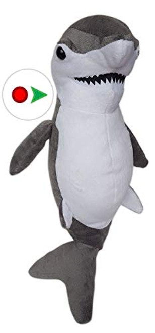 Stuffems Toy Shop Record Your Own Plush 16 inch Shark - Ready to Love in a Few Easy Steps Stuffems Toy Shop Record Your Own Plush 16 inch Shark - Ready to Love in a Few Easy Steps