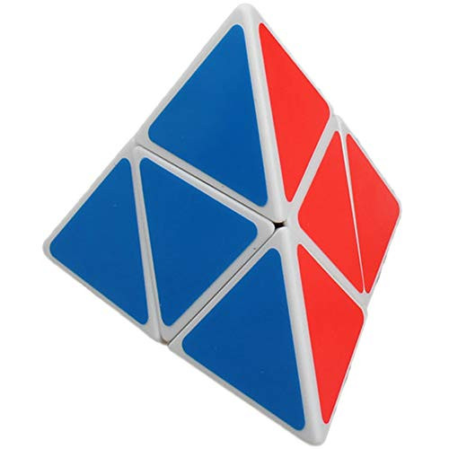willking 2X2 Triangle Pyramid 2-Layer Magic Cube Speed Puzzle Twist Educational Toy White
