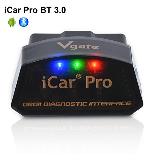Vgate iCar Pro Bluetooth 3.0 OBD2 Code Reader OBDII Scanner Scan Tool Car Fault Check Engine Light for Torque Android Compatible with ELM327 Adapter