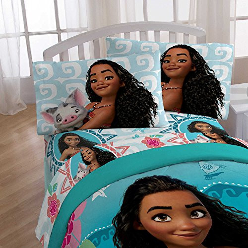 NEW! Disney Moana 100% Polyester 4-Piece Kids Sheet Set , FULL NEW! Disney Moana 100% Polyester 4-Piece Kids Sheet Set , FULL