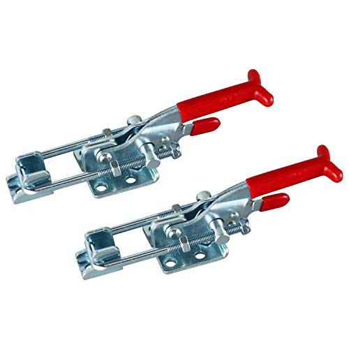 2000lbs Capacity Heavy Duty Adjustable Latch U Bolt Self-lock Toggle Clamp 2 Pack