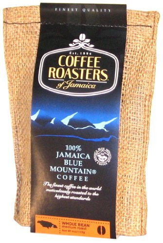 100% Jamaica Blue Mountain Coffee - 4 oz bag - whole beans
